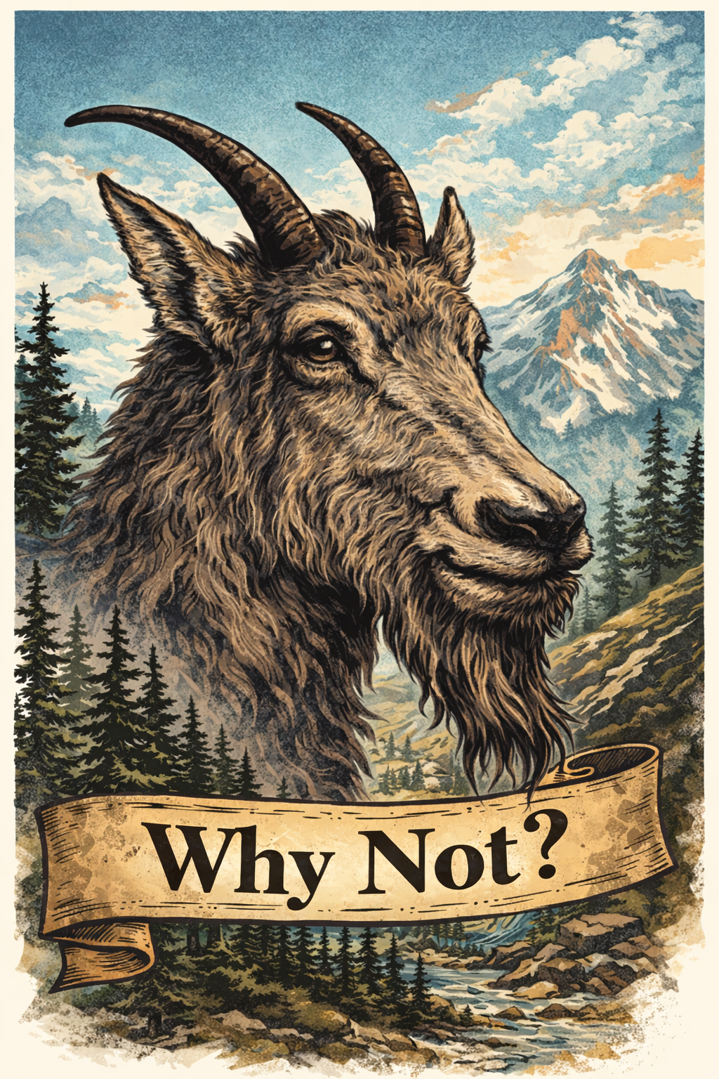 mountain goat image in outdoor setting